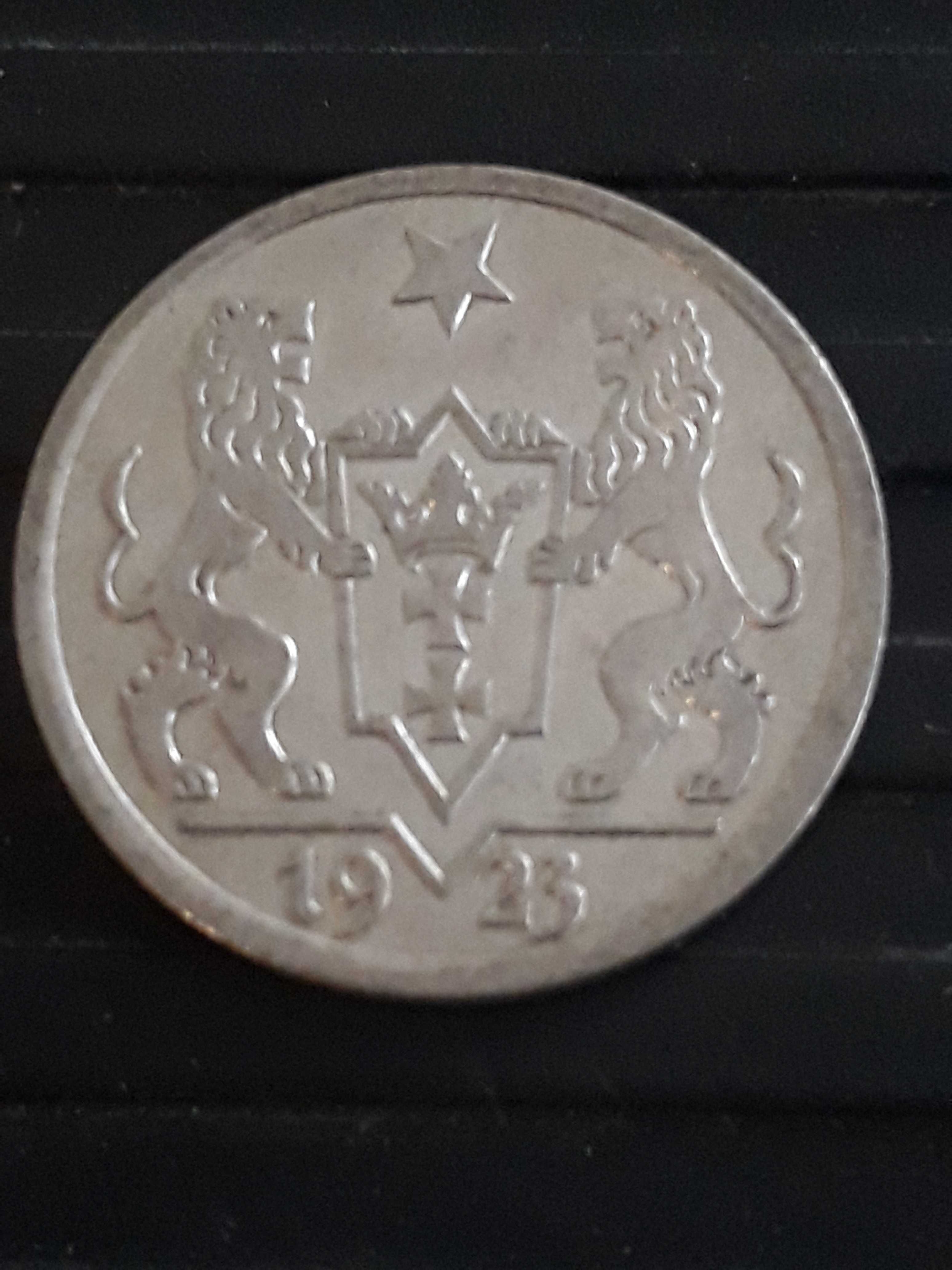 1 Gulden Wolne Miasto Gdańsk 1923 r. - nr. 3- Piękny-oryginał