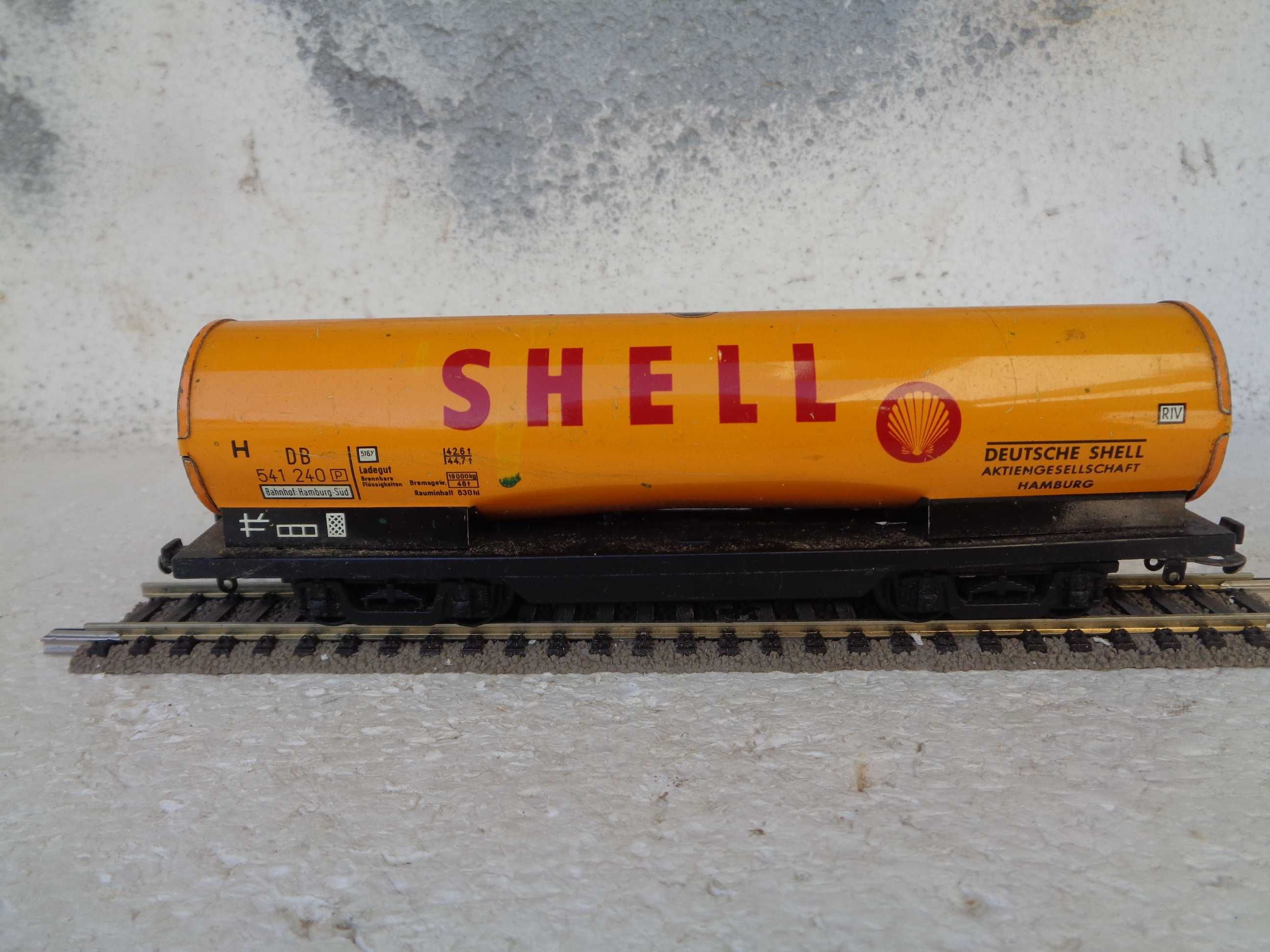 1:87 Cisterna SHELL muito antiga em chapa a cisterna