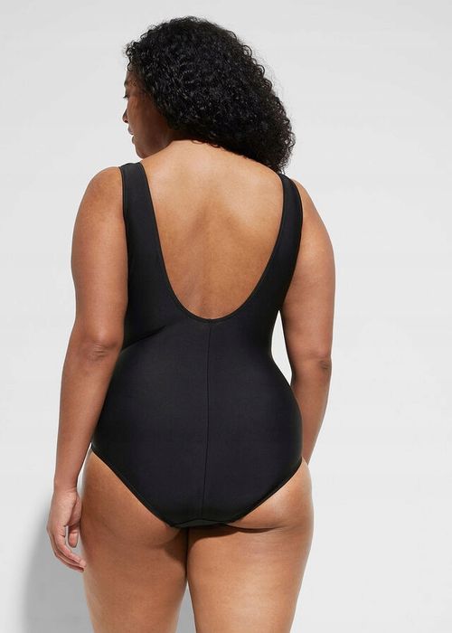 B.P.C kostium jednoczęściowy czarny wzór zebry 50