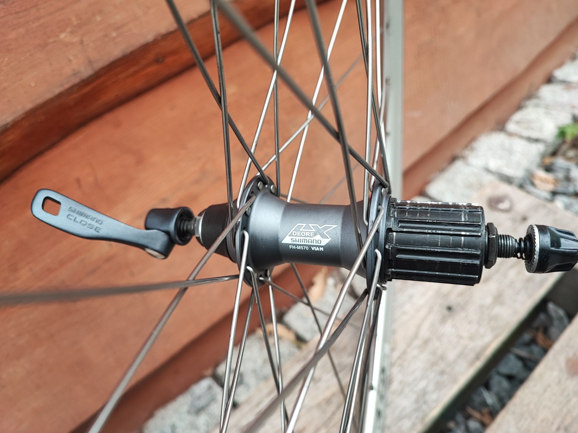 Komplet kół rowerowych Rigida Safety Line 26" Shimano Deore LX Retro