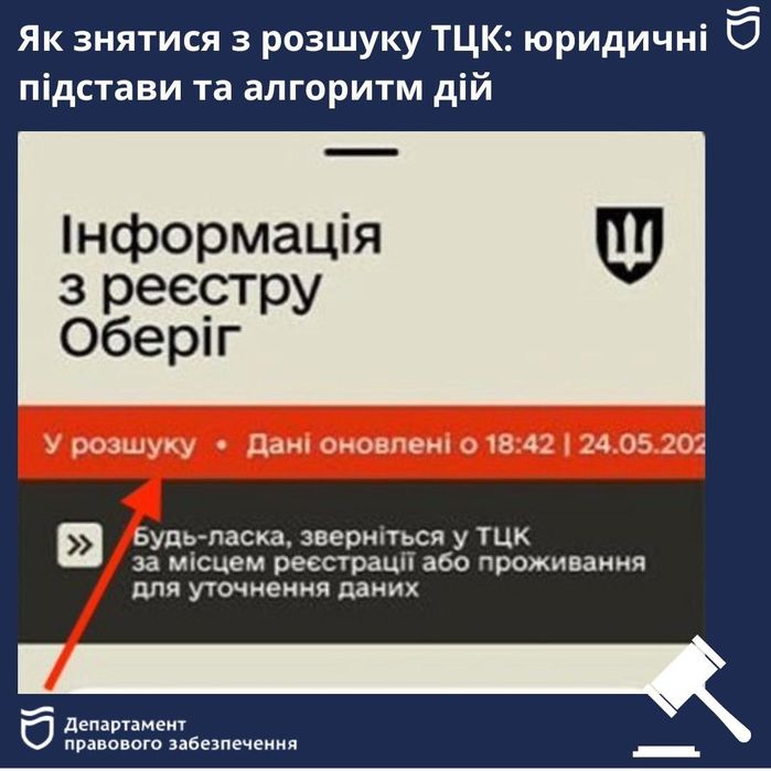 Зняття з РОЗШУКУ (через суд)