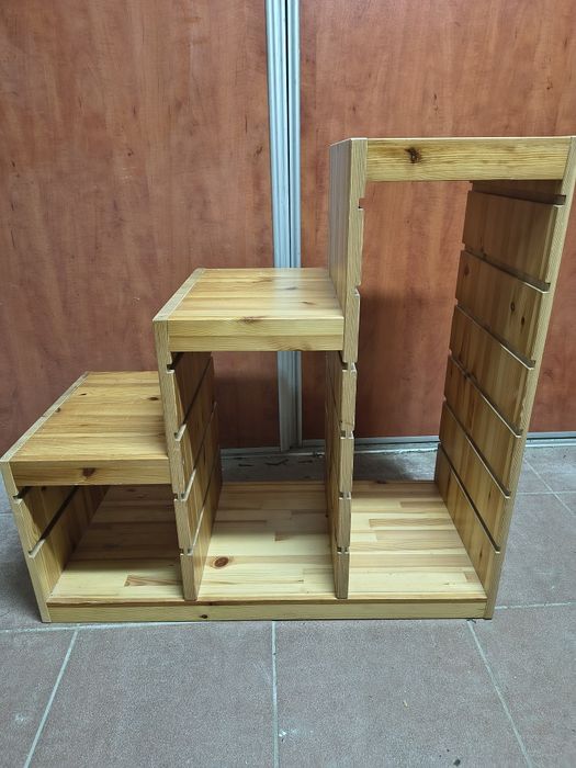 Ikea trofast regał z pojemnikami szafka schodki drewniany sosna