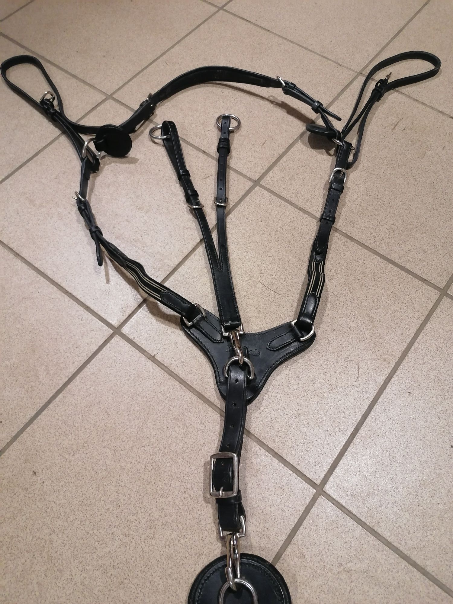 Kavalkade X-Secure popręg 125cm z napierśnikiem i wytokiem