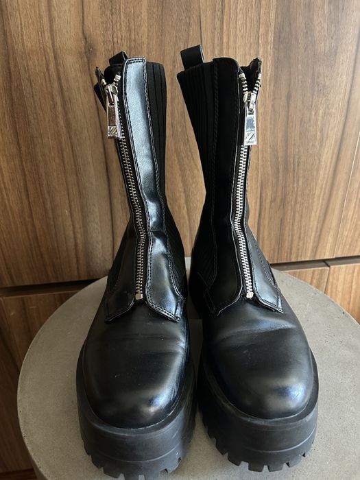 Botas pretas zara bimateria