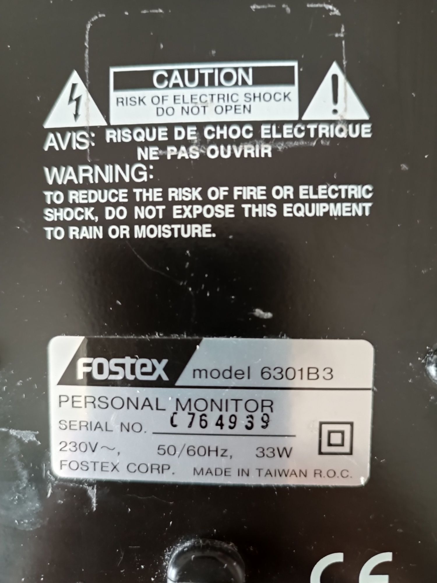 Monitor studyjny Fostex 6301B
