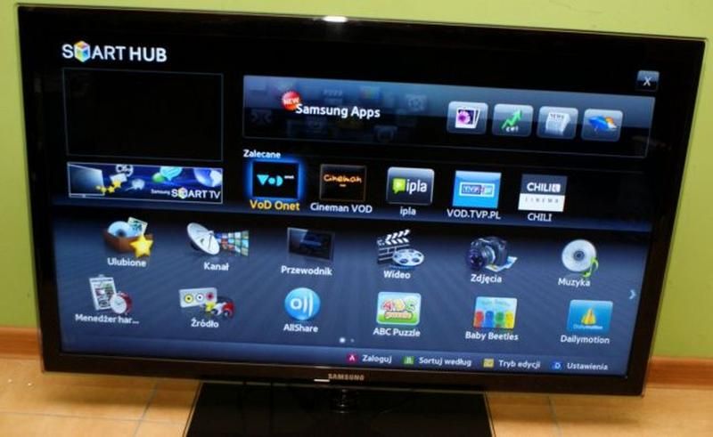 Жидкокристаллический телевизор Samsung UE-40 функция Smart TV.