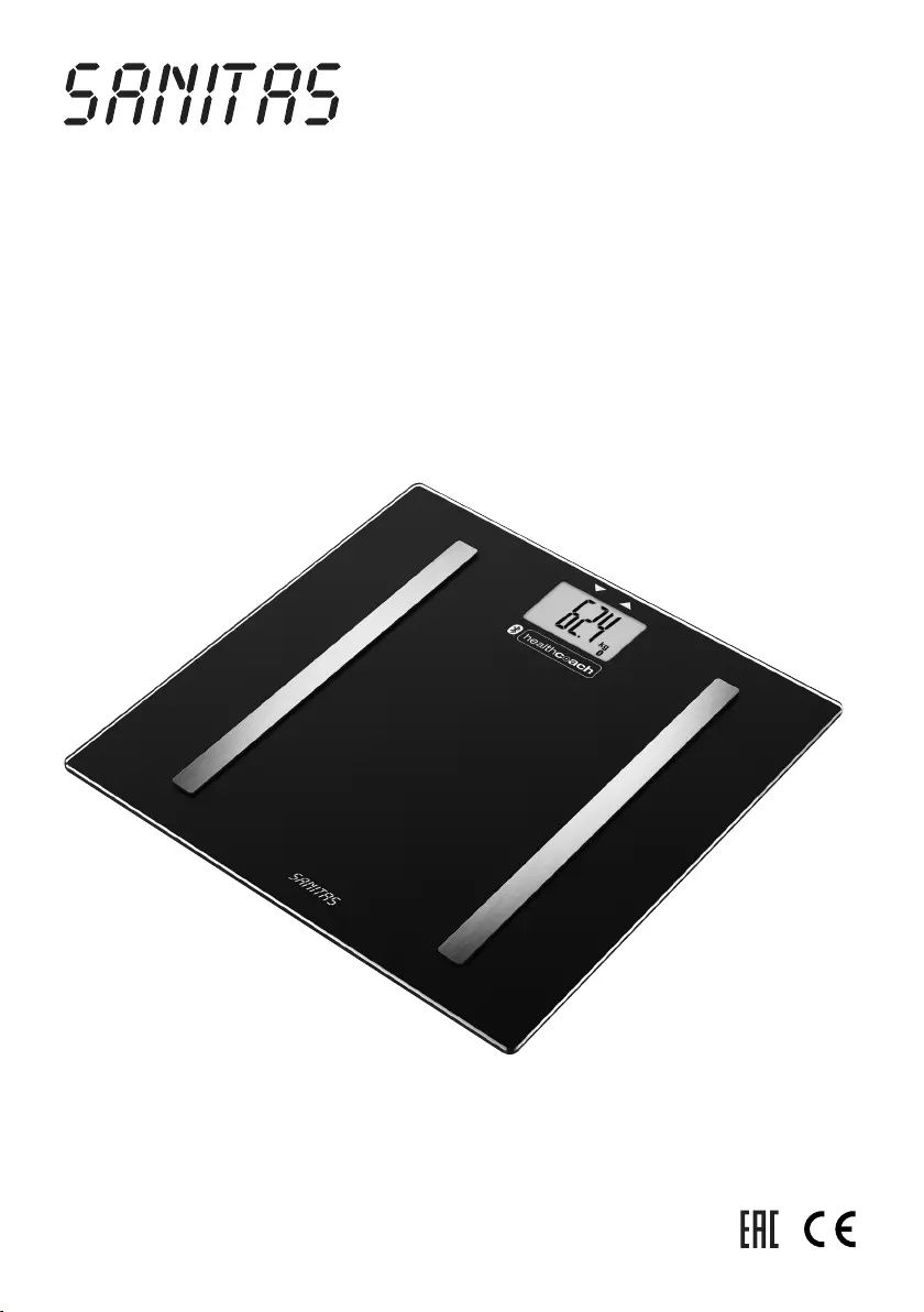 Sanitas SBF 72 waga diagnostyczna BLUETOOTH APP