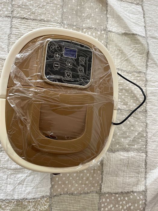 MASAŻER DO STÓP z podczerwienią z 8 Rolkami , Pojemnikiem na Sól