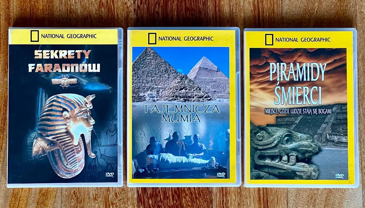 3xDVD National Geographic - Tajemnice Egiptu - zestaw