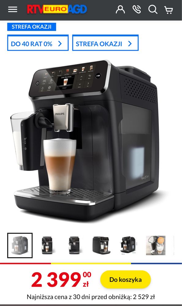 Ekspres Philips Latte go