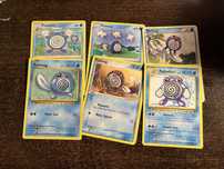 Karty pokemon oryginalne starsze zestaw Poliwag Poliwhirl