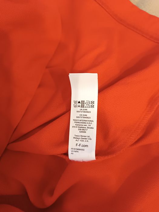 Czerwona damska sukienka rozmiar 48