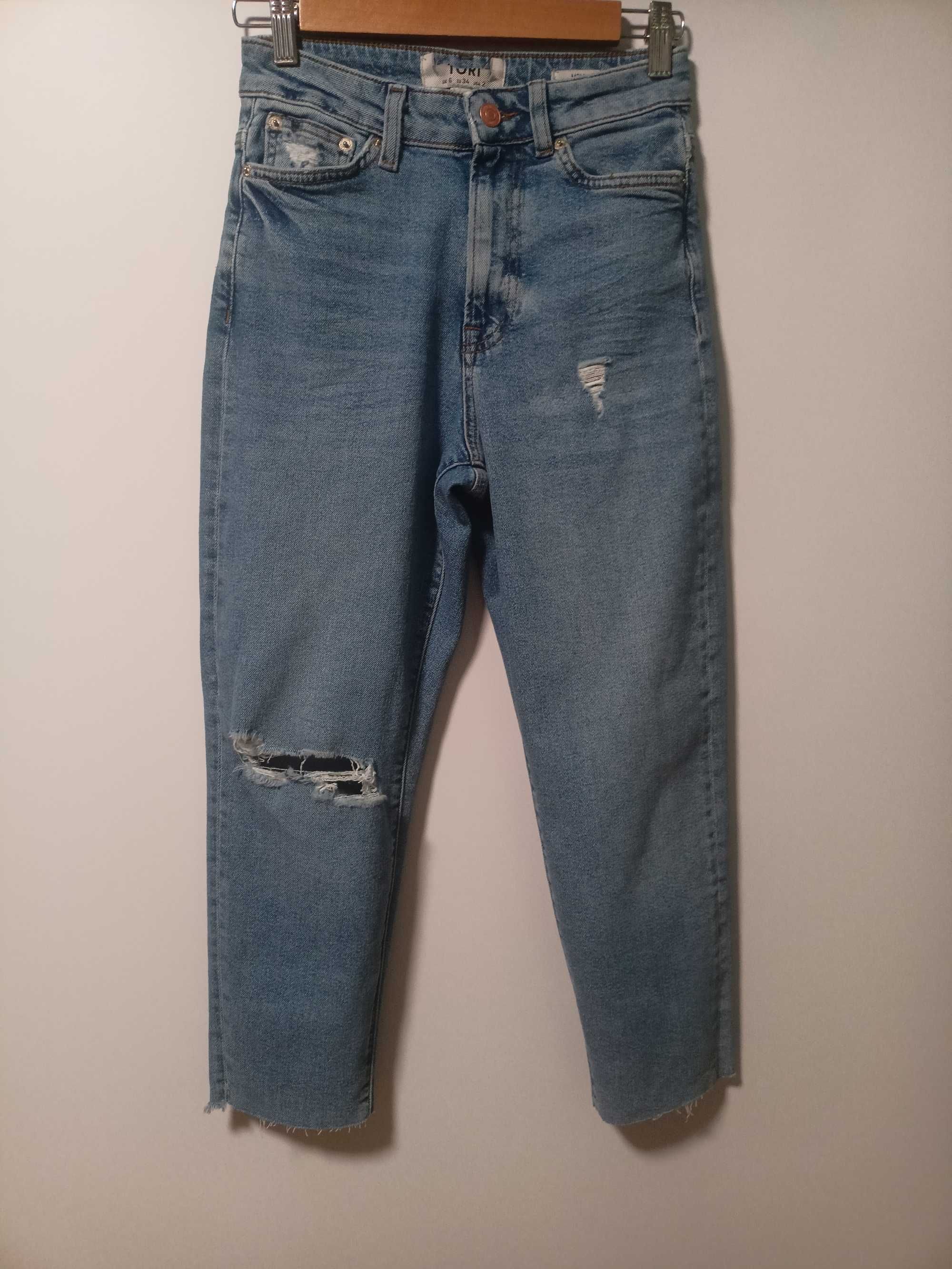 Dżinsy MON wysoki stan 34/XS/6