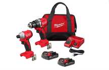 Wkrętarka + Zakrętarka Zestaw Milwaukee 3692-22CT M18 2x bateria z USA