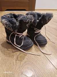 Buty zimowe, śniegowce dla dziewczynki 22