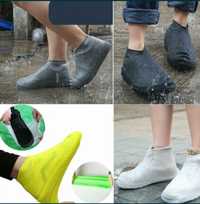 Силиконовые чехлы бахилы для обуви от дождя и грязи Waterproof Silicon