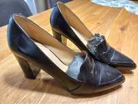 Skórzane buty Bata r. 38