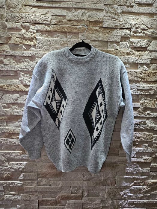 Oldschoolowy męski sweter SHETLAND w rozm. L