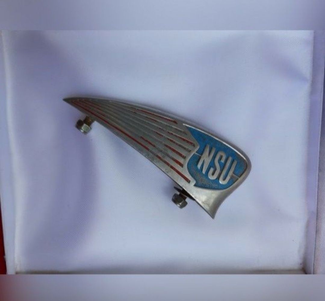 Nsu emblemat logo błotnik zabytkowy retro vintyge antyk