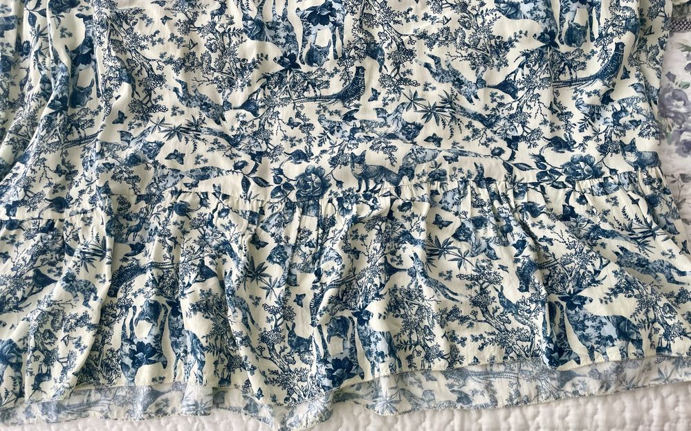 Vestido Lolita azul e branco