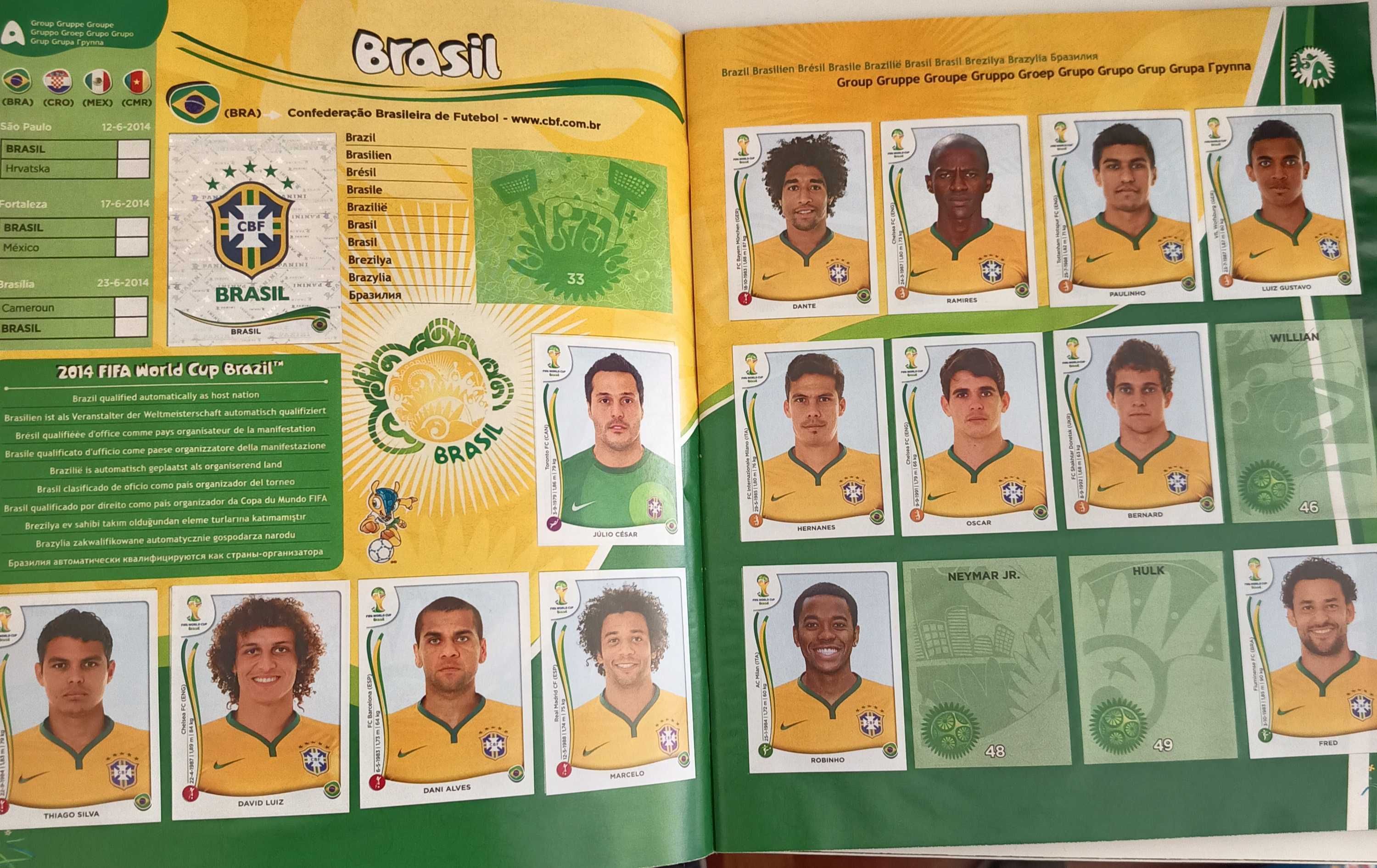 Conjunto de cadernetas Panini- Mundial 2010/2014