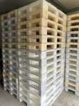 Palety plastikowe higieniczne, Euro palety 80x120 stabilne mocne