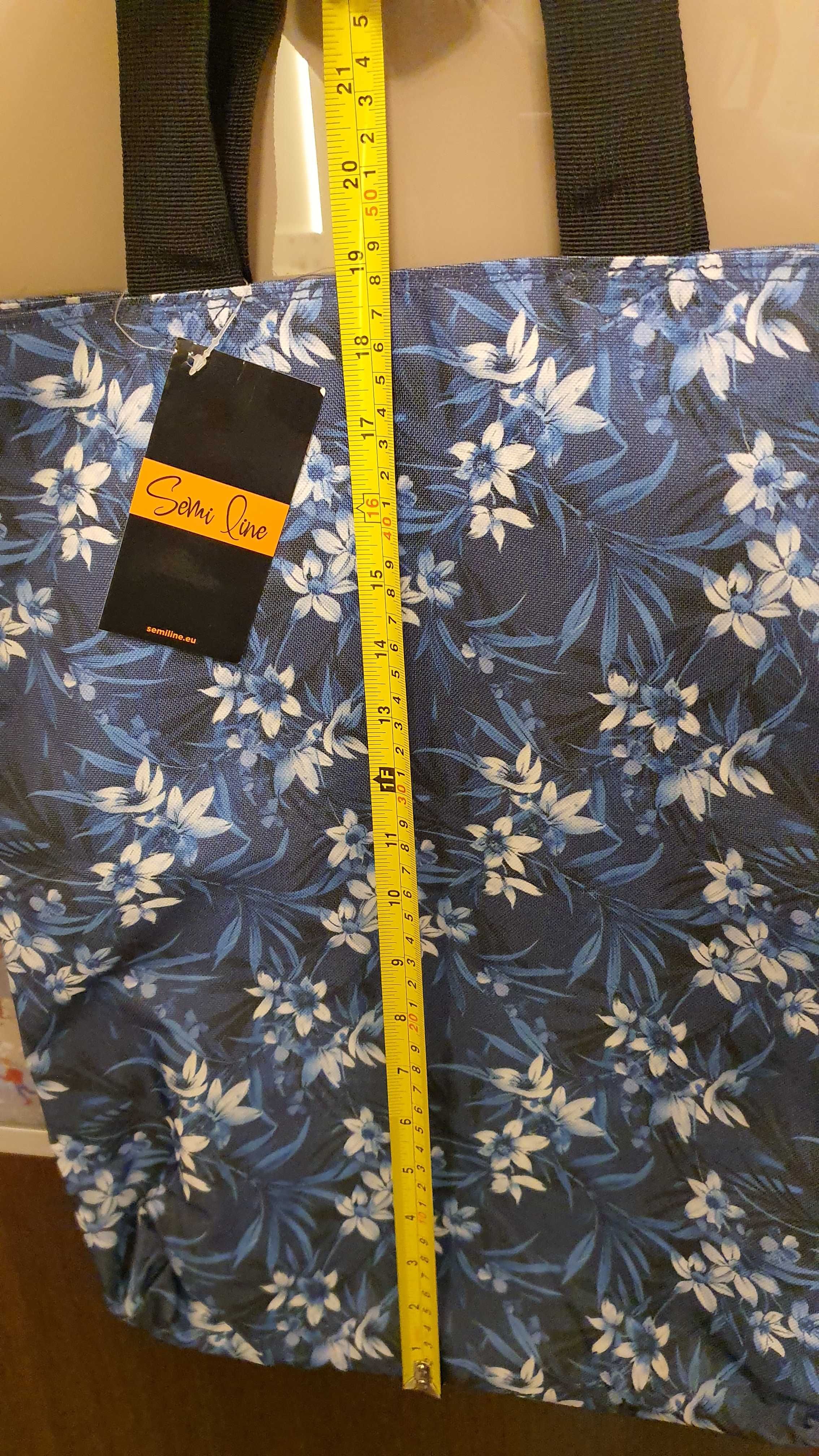 Torba Semi Line duża shopper zakupy A4