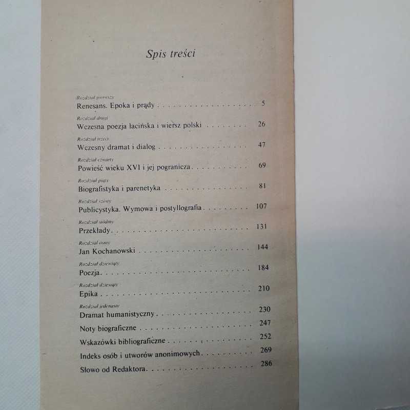 Literatura Odrodzenia - Jerzy Ziomek