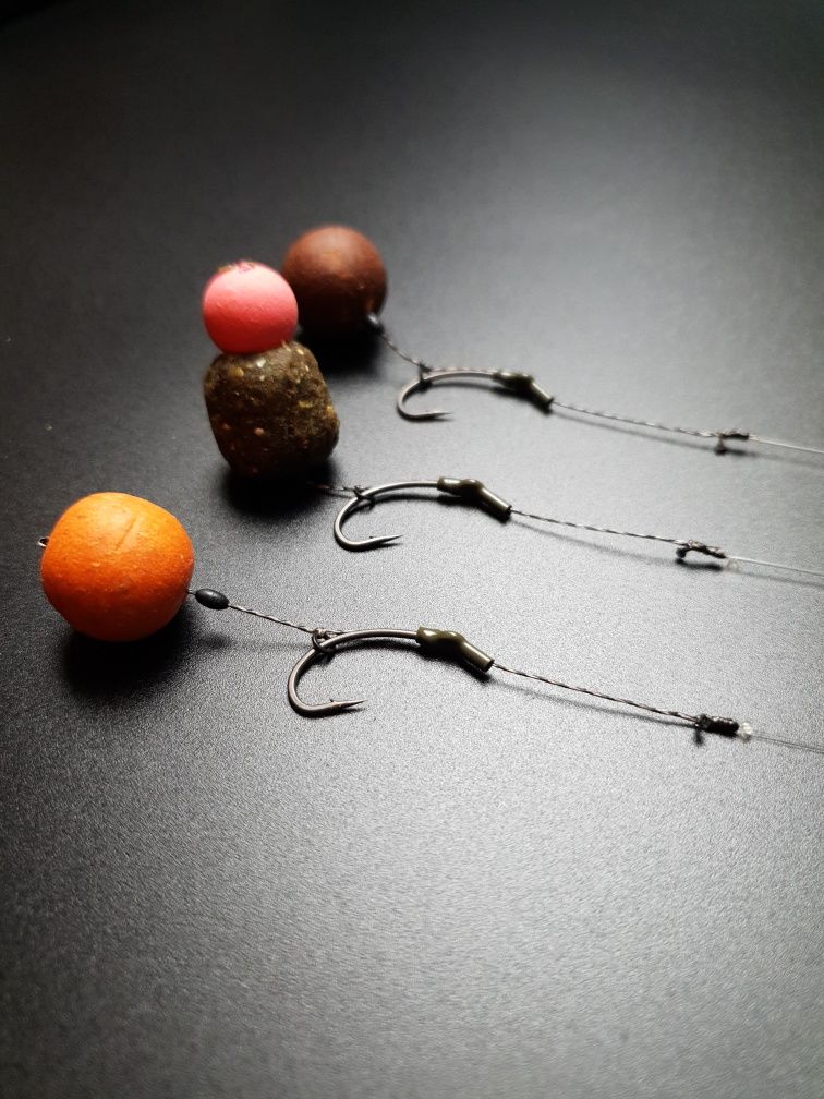 5 x Blow Back Combi Rig #2 #4 #6 przypony karpiowe z włosem