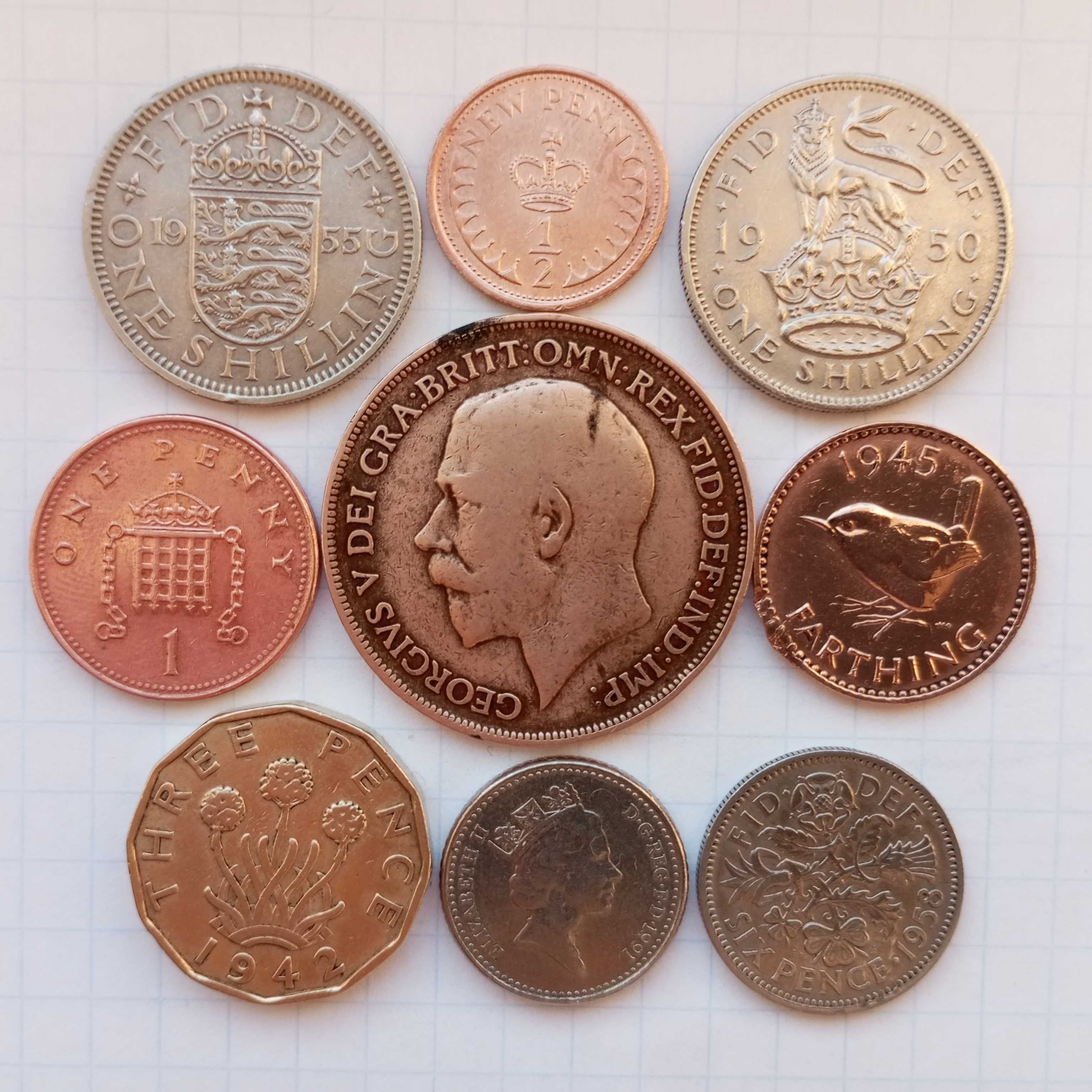 Продам наборы монет Великобритании, Ирландии, Нидерланды, Люксембург