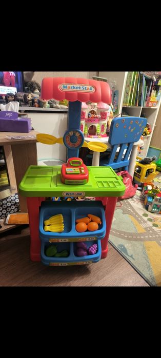 Магазин вітрина касовий апарат для дітей супермаркет