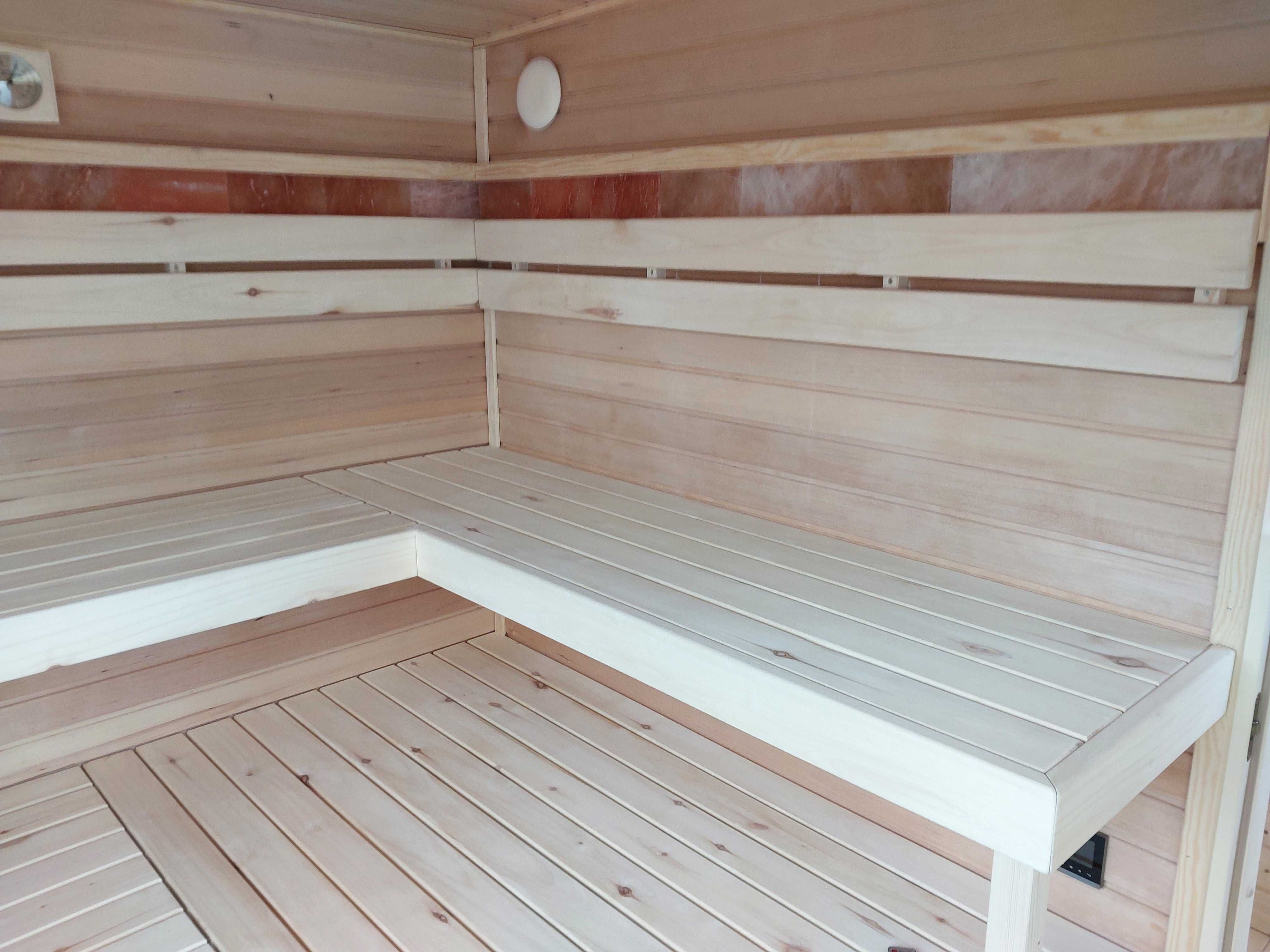Sauna Nowoczesna Zewnętrzna Thermo z przedsionkiem