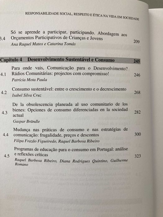 Livro Responsabilidade Social Trabalho Respeito e Ética