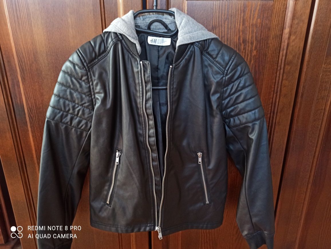 Kurtka H&M chłopięca biker 140