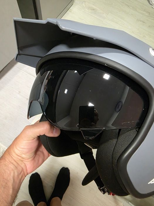 Capacete Acerbis cinza