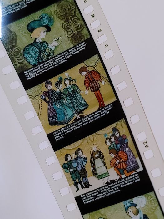 Bajka na kliszy KOPCIUSZEK bajki na rzutnik prl retro