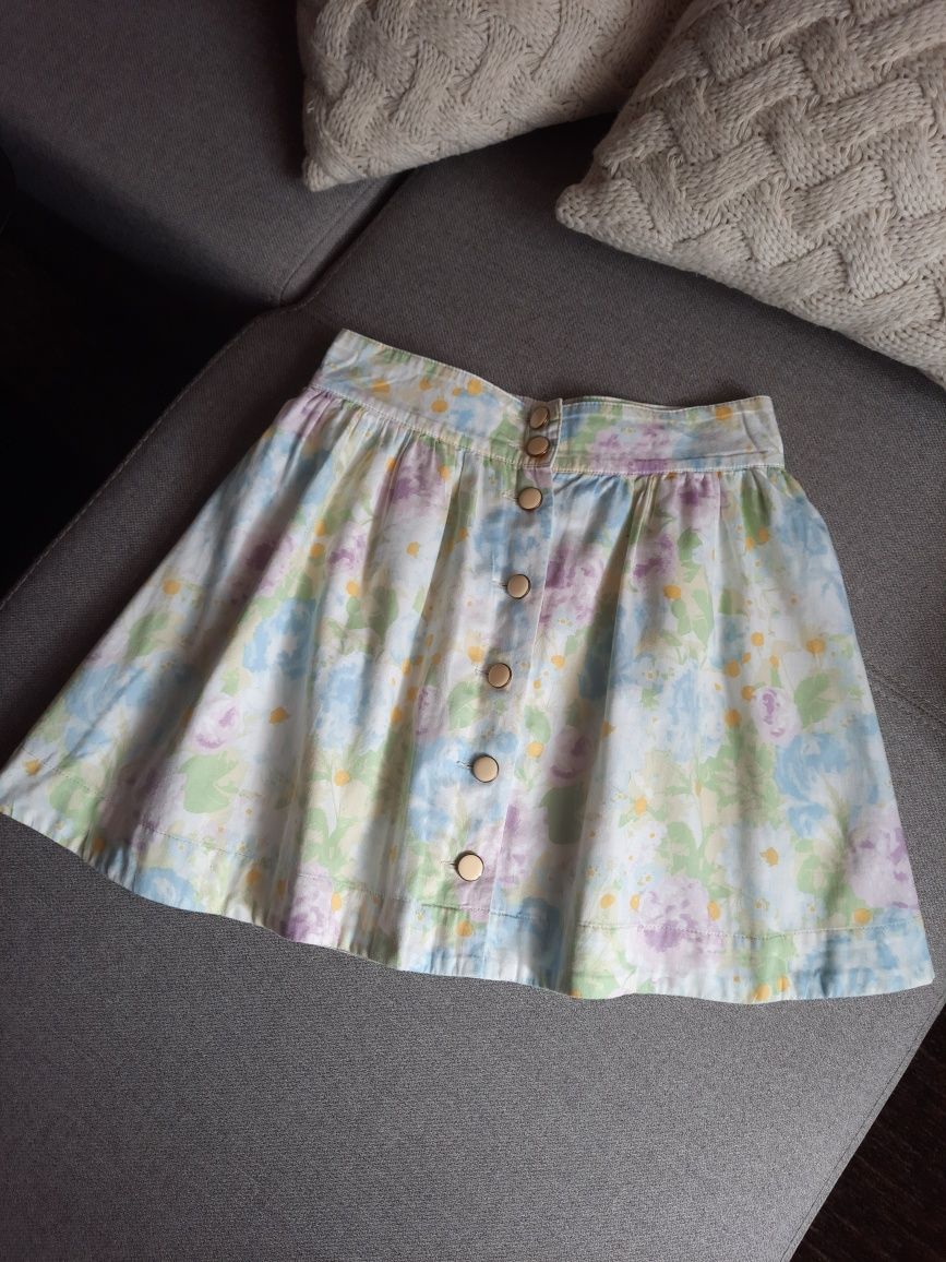 Spódniczka spódnica w pastelowe kolory H&M