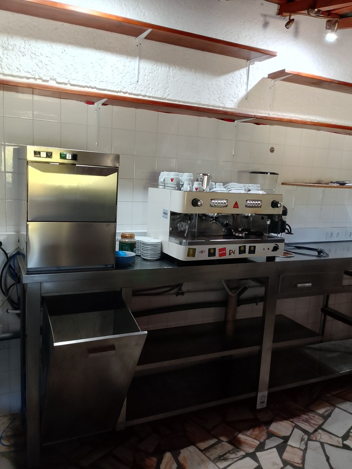 Bancada de inox com 3 metros