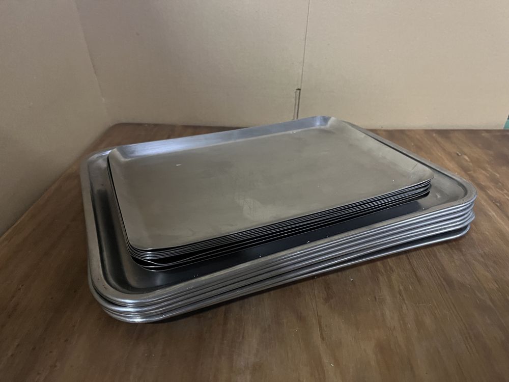 Travessas em inox conjunto de 16 unidades
