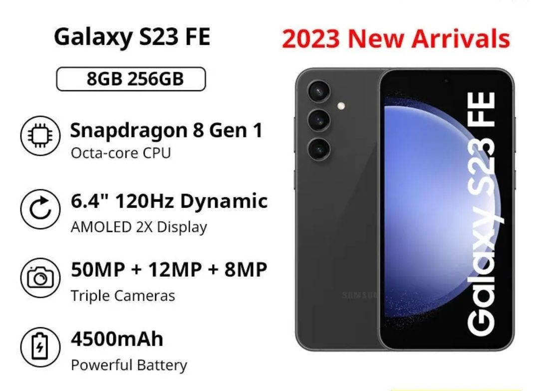 Samsung Galaxy S23 FE 8/256Gb Graphite Самсунг с23 фе