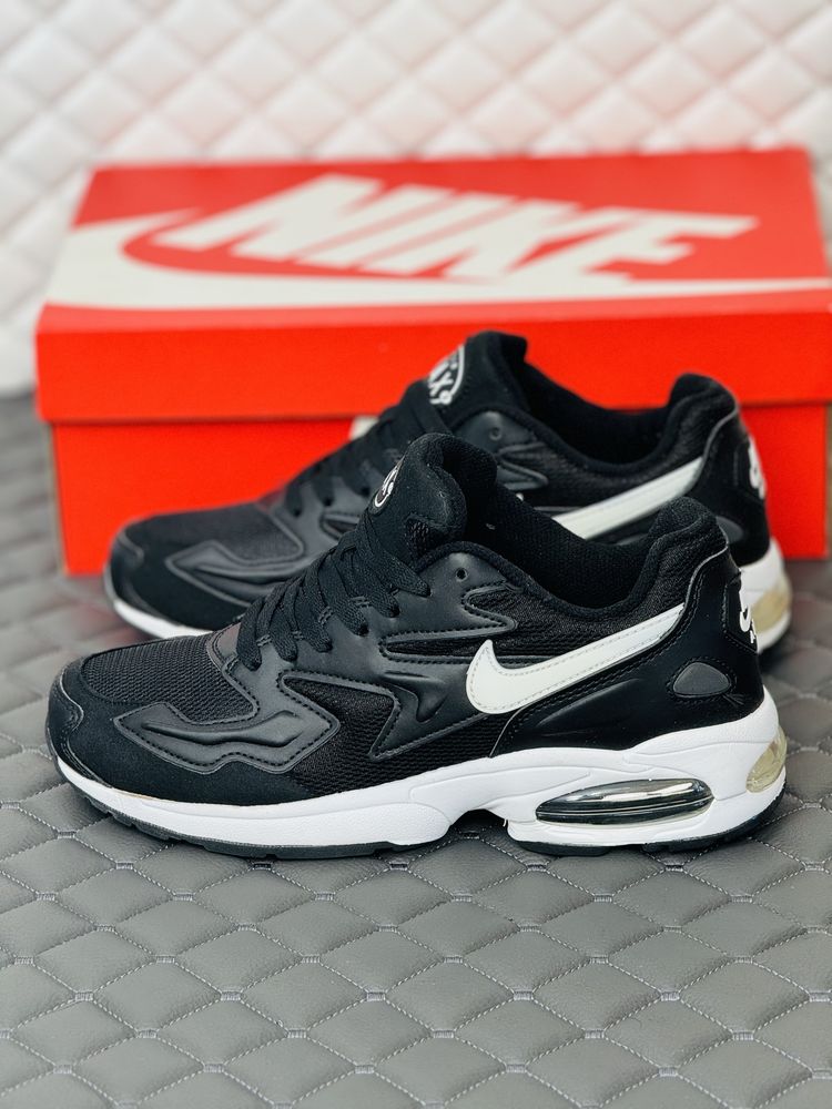 Кроссовки мужские весенние Nike Air Max 2 Light black-white