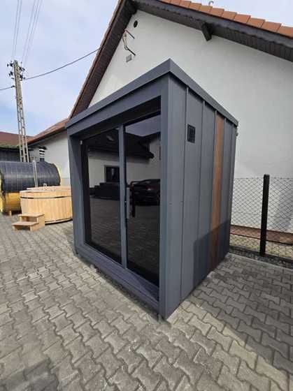 Balia ogrodowa z piecem, jacuzzi, sauna, ruska bania, spa