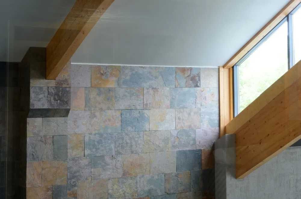 Płytki Kamienne Łupek Multicolor naturalny 60x30x1,2 cm / ELEWACJA