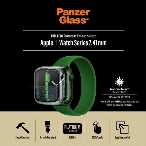 Etui PanzerGlass Full Body na Apple Watch 7 / 8 41 mm - przezroczyste