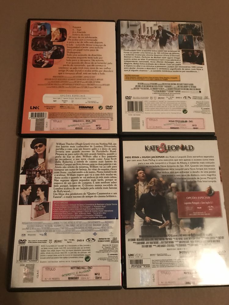 DVD Romance e/ou Comédia