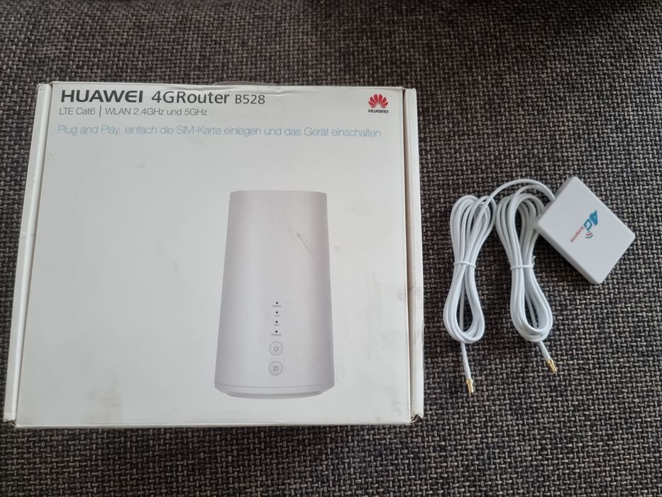 Router modem Huawei B528 z antena zewnętrzną 2m 4G LTE T-Mobile