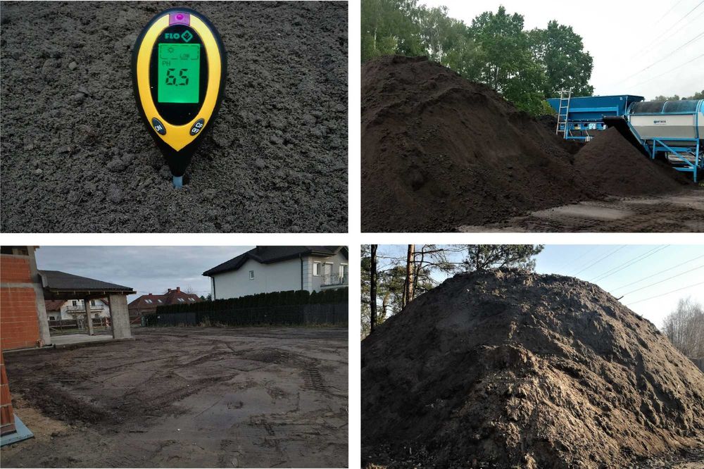 Przesiewana czarna ziemia do ogrodu, pod trawnik, ogrodowa, czarnoziem