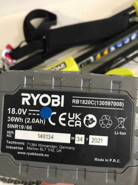 Висоторіз ланцюговий акумуляторний Ryobi OPP1820 18В ONE з Англії