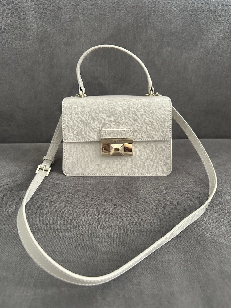 Сумка жіноча FURLA Marmo Venere Mini Leather Satchel (оригінал)