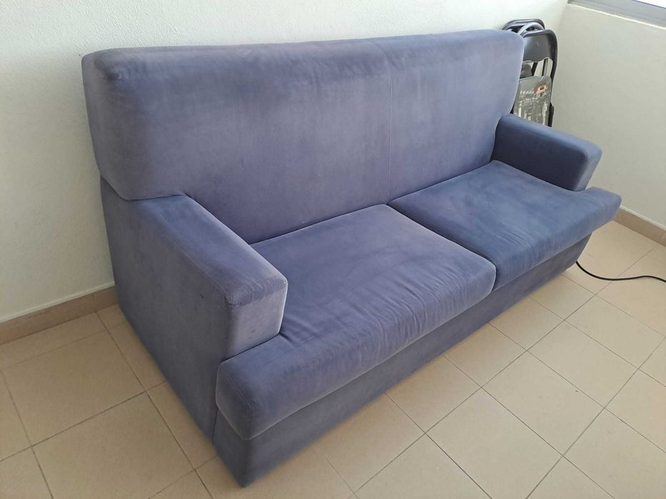 Sofá azul 182x80x90cm